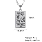Zodiac Necklace Leo Scorpio Gemini Taurus 12 Constellation Astrology Horoscope Jewelry Accessories Birthday Amulet Wholesale - My dear oraculo store